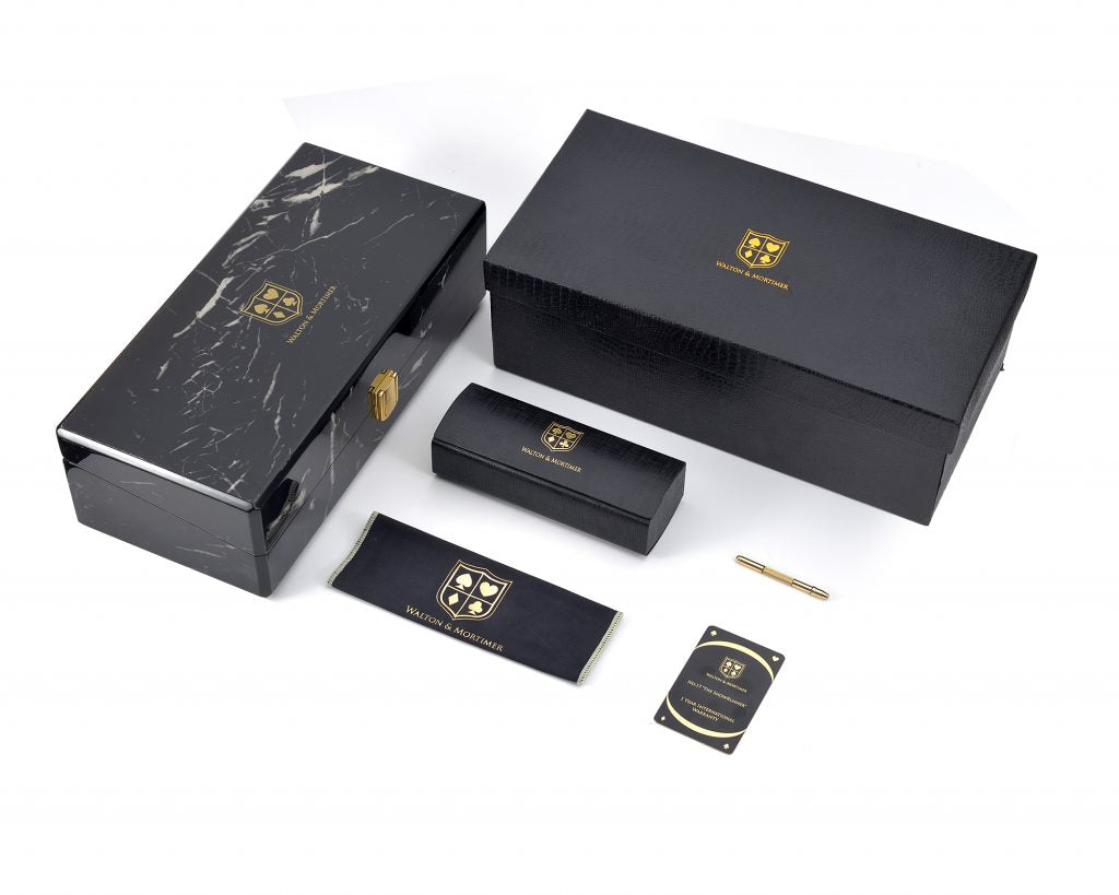 LUXURY EYEWEAR THE SHOWRUNNER TRANSPARANT GOLD EDITION wayfarer Sunglasses ,WALTON & MORTIMER