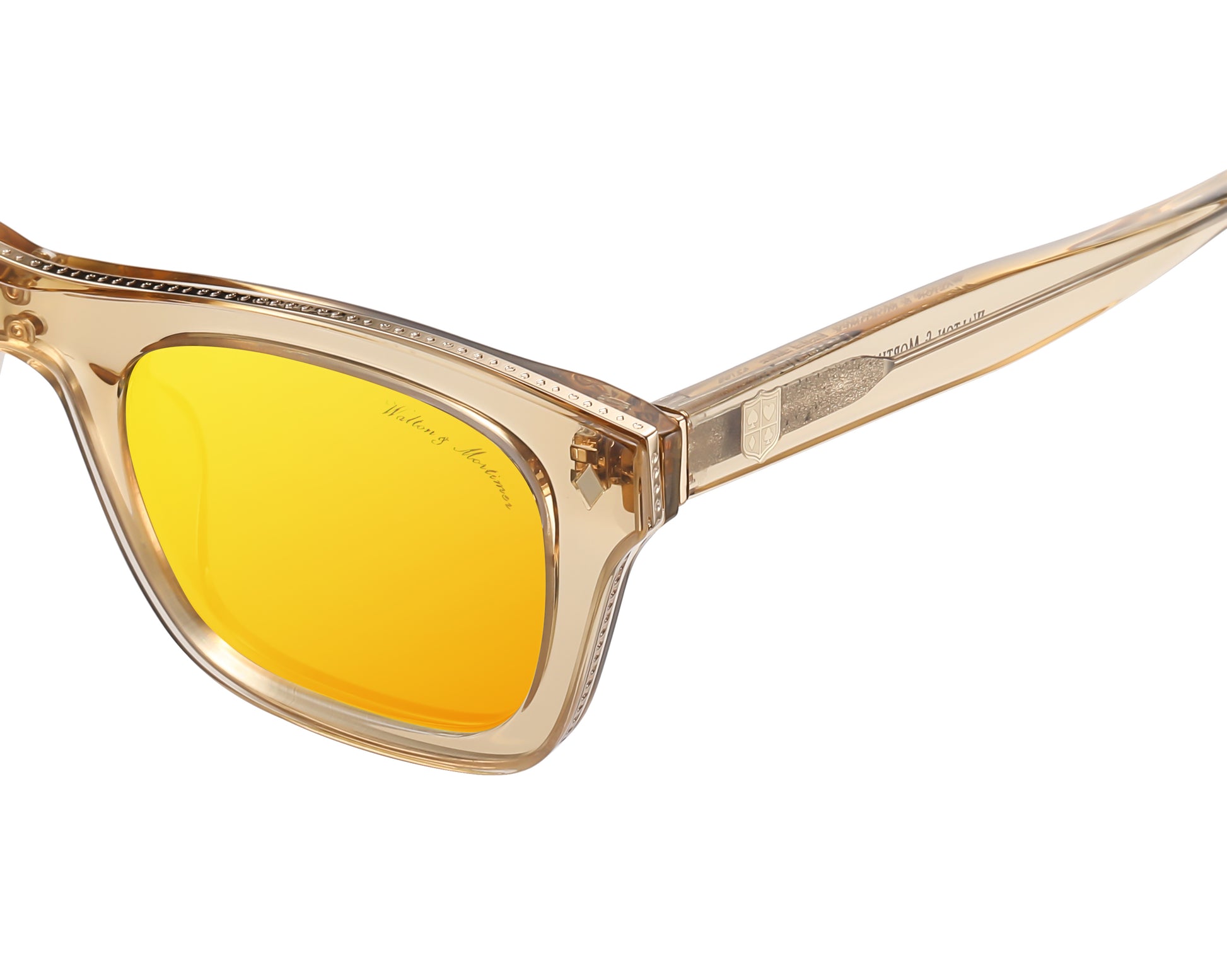 LUXURY EYEWEAR VIOLATOR TRANSGOLD SUNGLASSES ,WALTON & MORTIMER