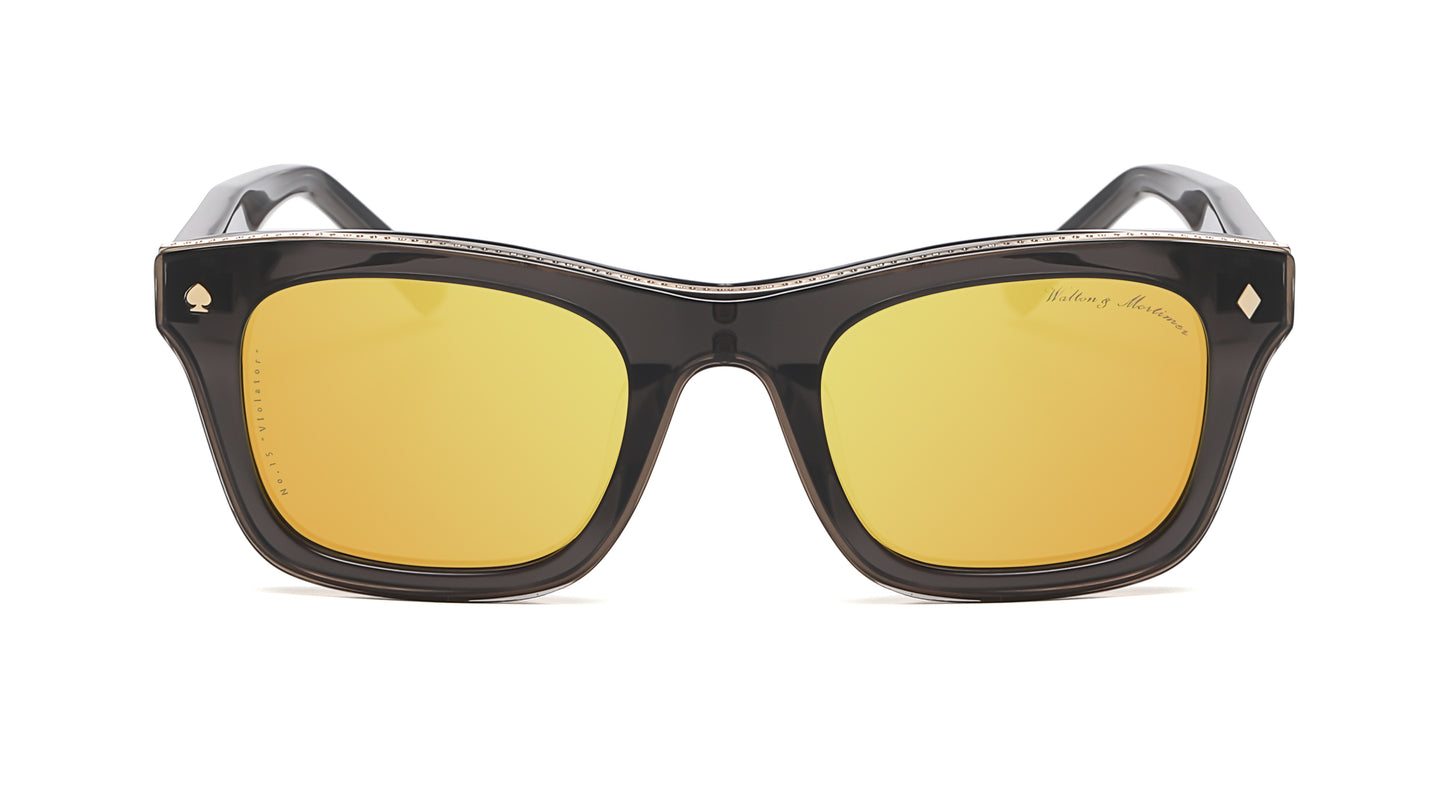 LUXURY EYEWEAR VIOLATOR SMOKEY SUNGLASSES ,WALTON & MORTIMER