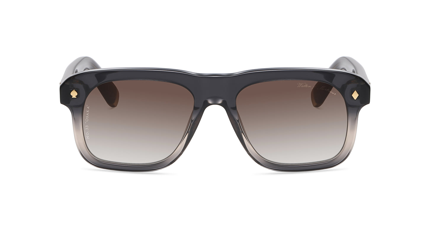 LUXURY EYEWEAR OSAKA GRADIENT GREY SUNGLASSES ,WALTON & MORTIMER