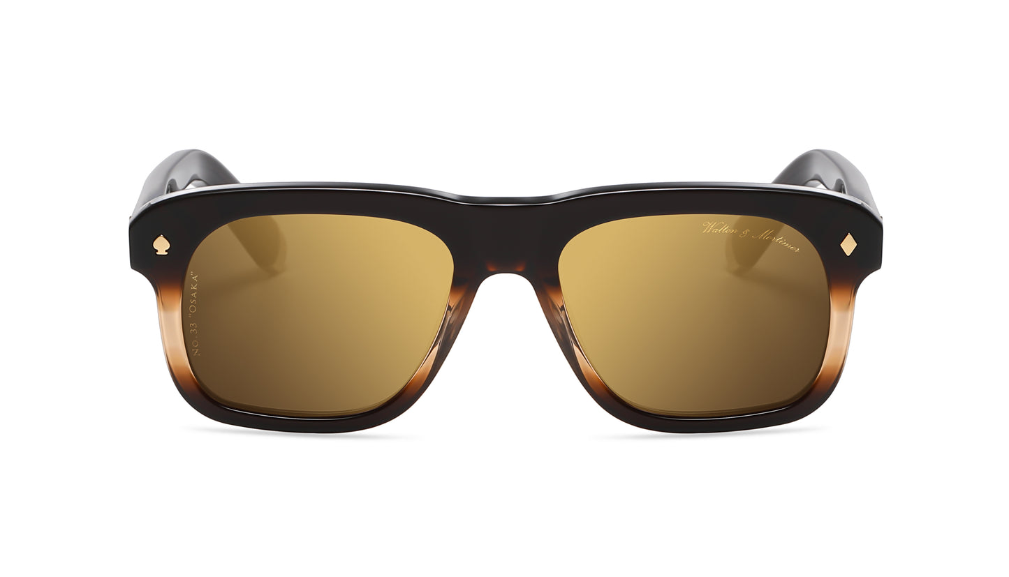 LUXURY EYEWEAR OSAKA HAVANA GOLD EDITION ,WALTON & MORTIMER