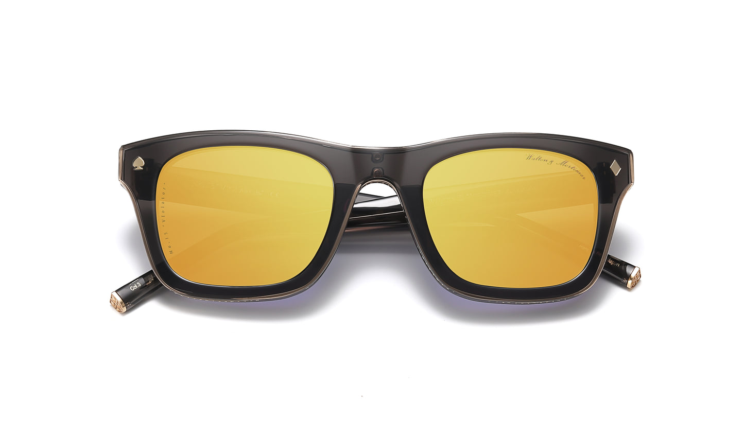 LUXURY EYEWEAR VIOLATOR SMOKEY SUNGLASSES ,WALTON & MORTIMER