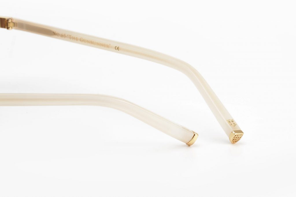 LUXURY EYEWEAR THE GUNRUNNER WHITE EDITION sunglasses ,WALTON & MORTIMER