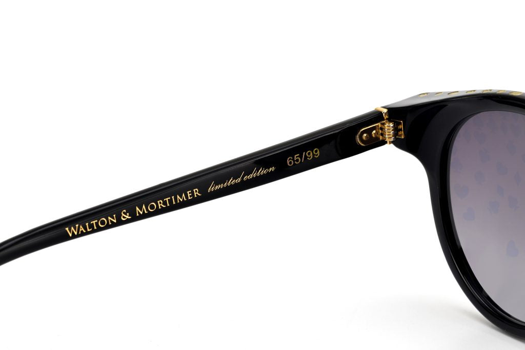 LUXURY EYEWEAR VESPER BLACK SUNGLASSES