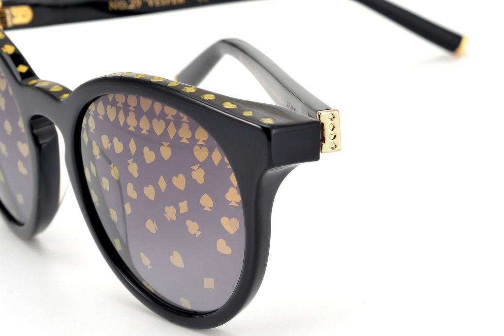 LUXURY EYEWEAR VESPER BLACK SUNGLASSES