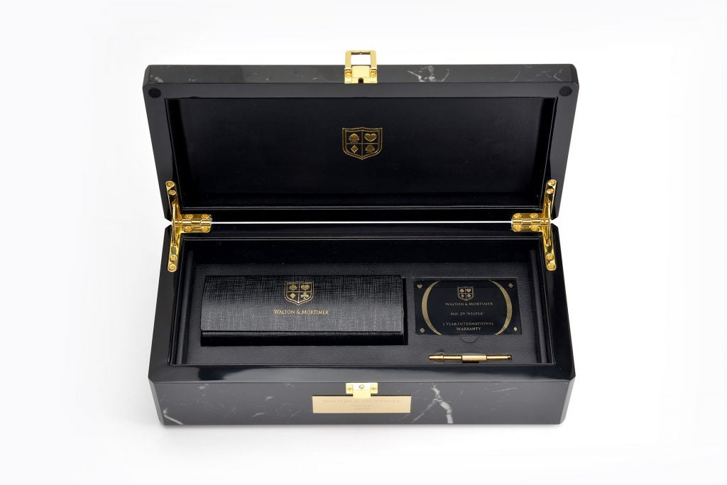 LUXURY EYEWEAR VESPER BLACK SUNGLASSES