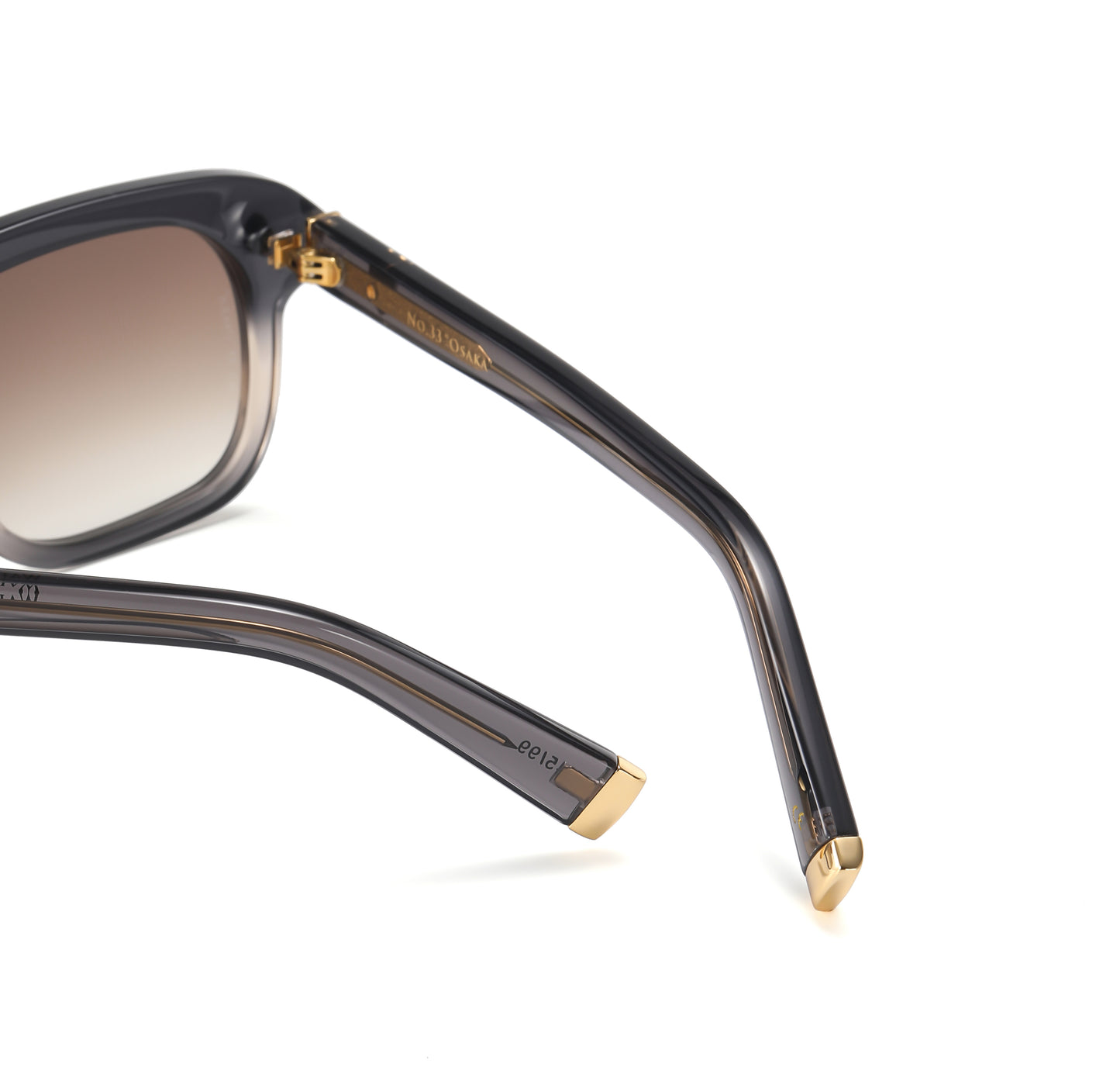 LUXURY EYEWEAR OSAKA GRADIENT GREY SUNGLASSES ,WALTON & MORTIMER