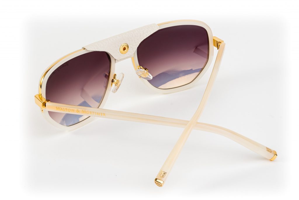 LUXURY EYEWEAR THE GUNRUNNER WHITE EDITION sunglasses ,WALTON & MORTIMER