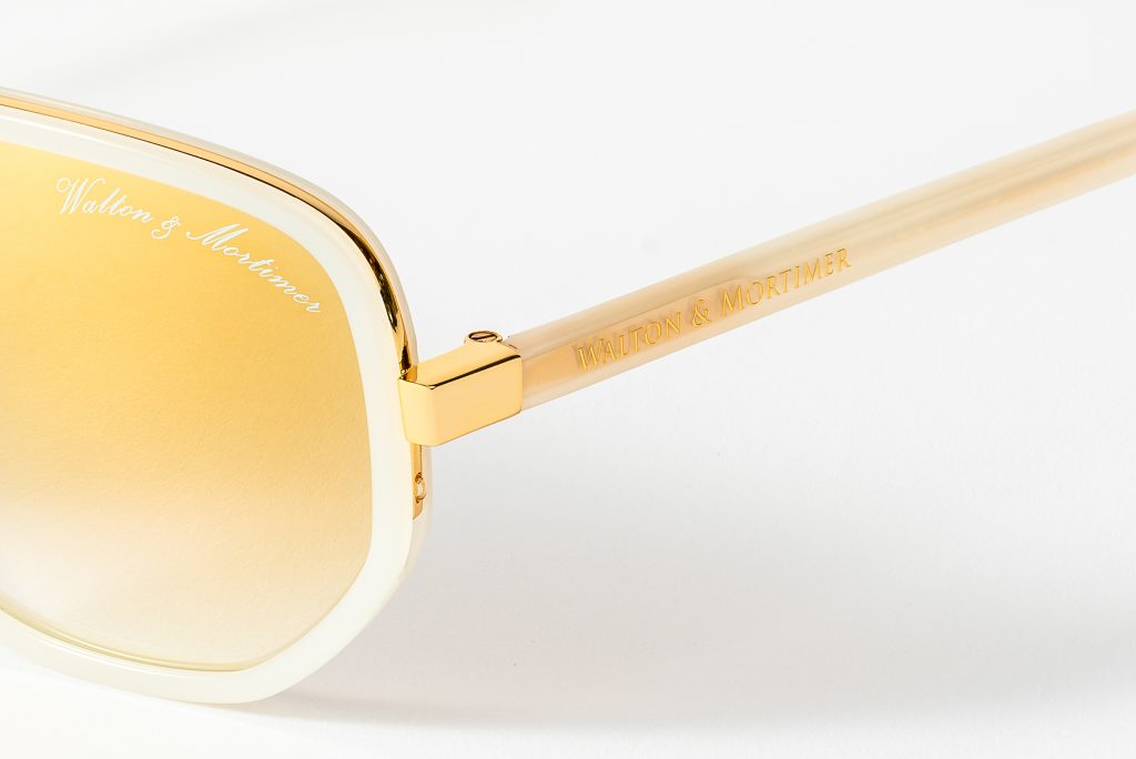 LUXURY EYEWEAR THE GUNRUNNER WHITE EDITION sunglasses ,WALTON & MORTIMER