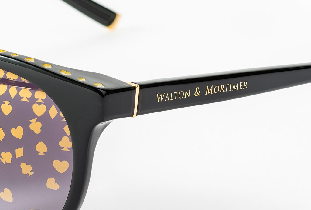 LUXURY EYEWEAR VESPER BLACK SUNGLASSES