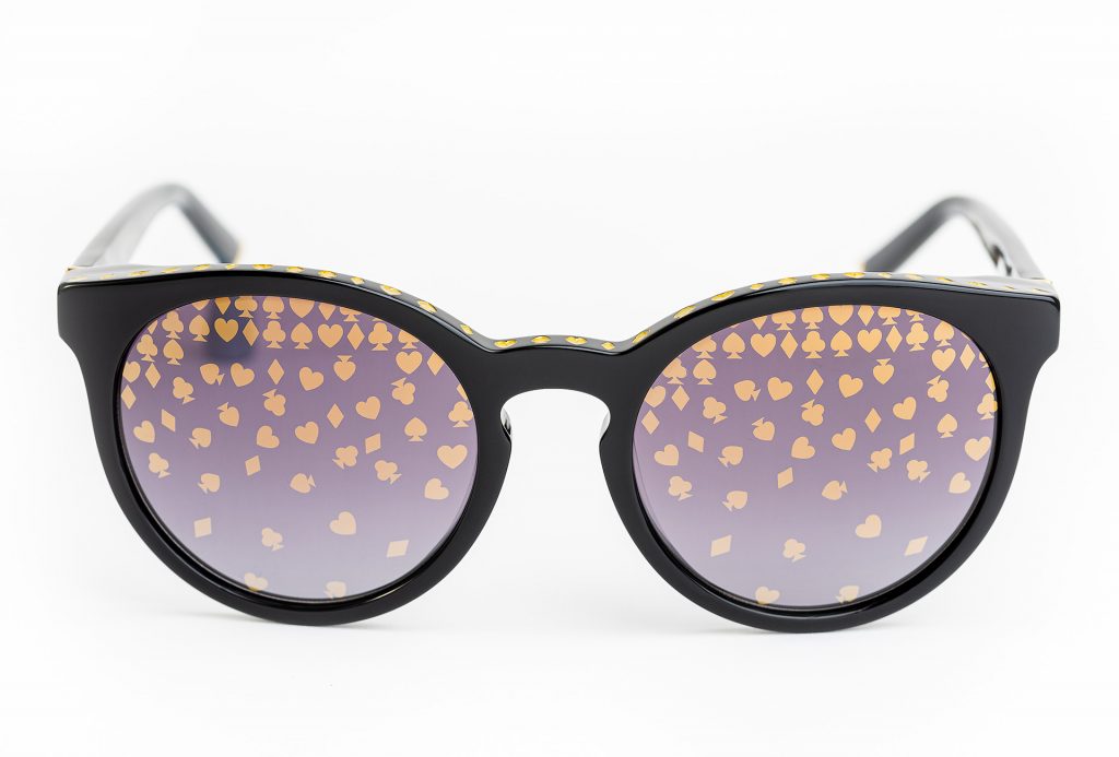 LUXURY EYEWEAR VESPER BLACK SUNGLASSES