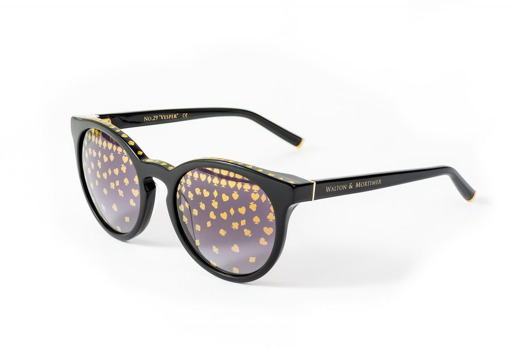 LUXURY EYEWEAR VESPER BLACK SUNGLASSES