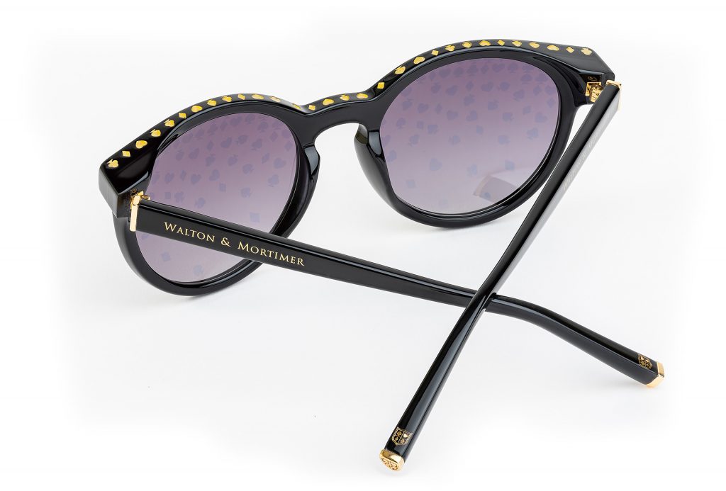 LUXURY EYEWEAR VESPER BLACK SUNGLASSES