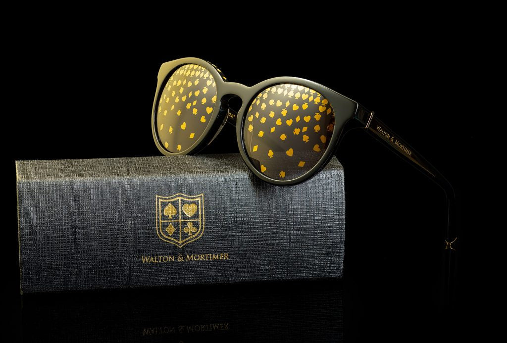 LUXURY EYEWEAR VESPER BLACK SUNGLASSES