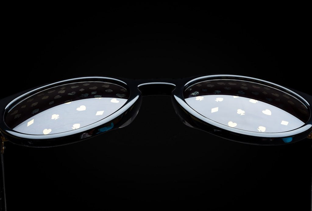 LUXURY EYEWEAR VESPER BLACK SUNGLASSES