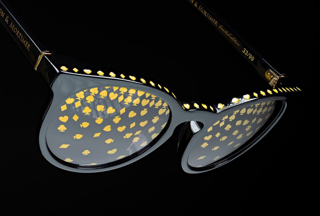 LUXURY EYEWEAR VESPER BLACK SUNGLASSES