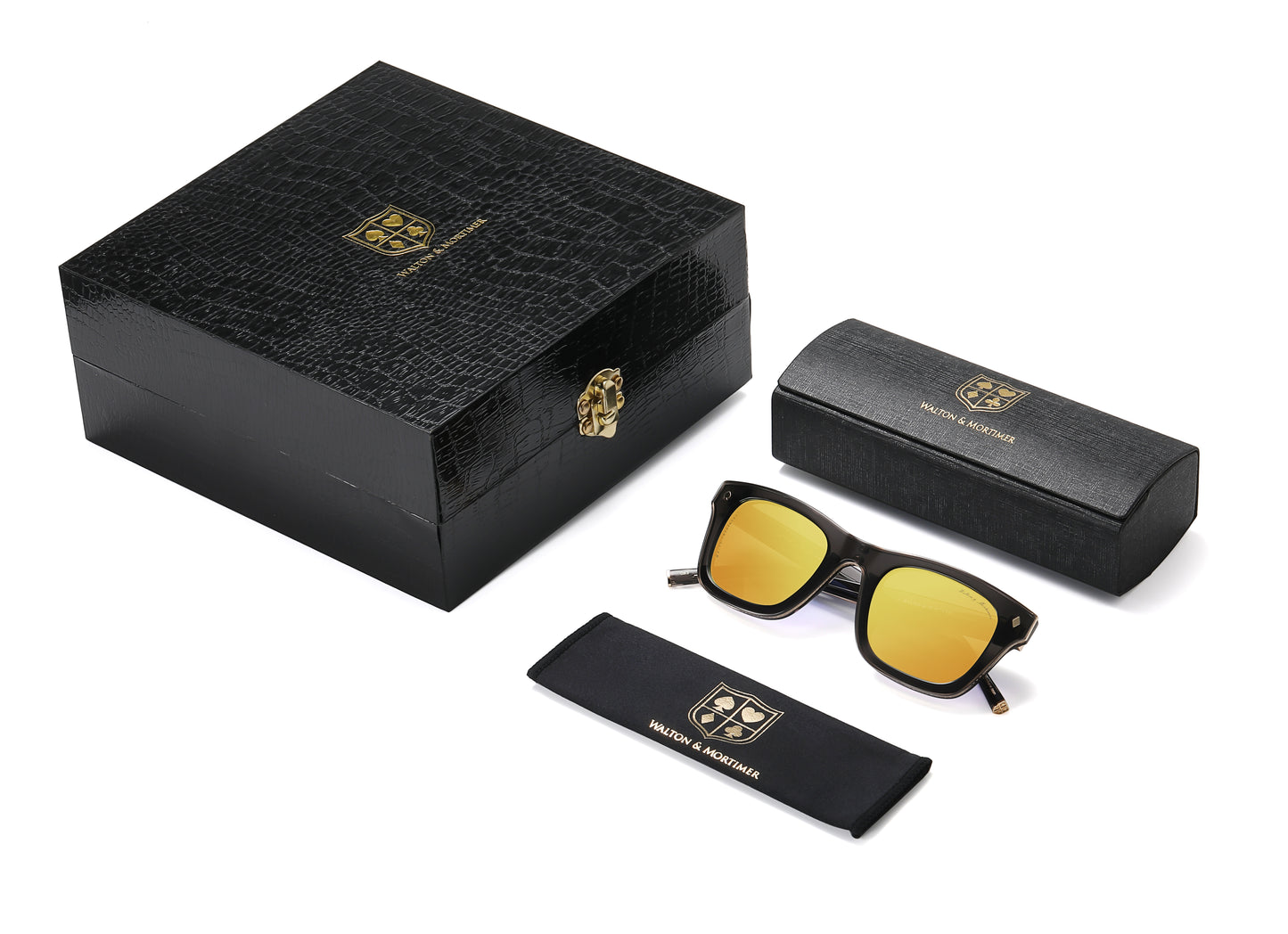 LUXURY EYEWEAR VIOLATOR SMOKEY SUNGLASSES ,WALTON & MORTIMER