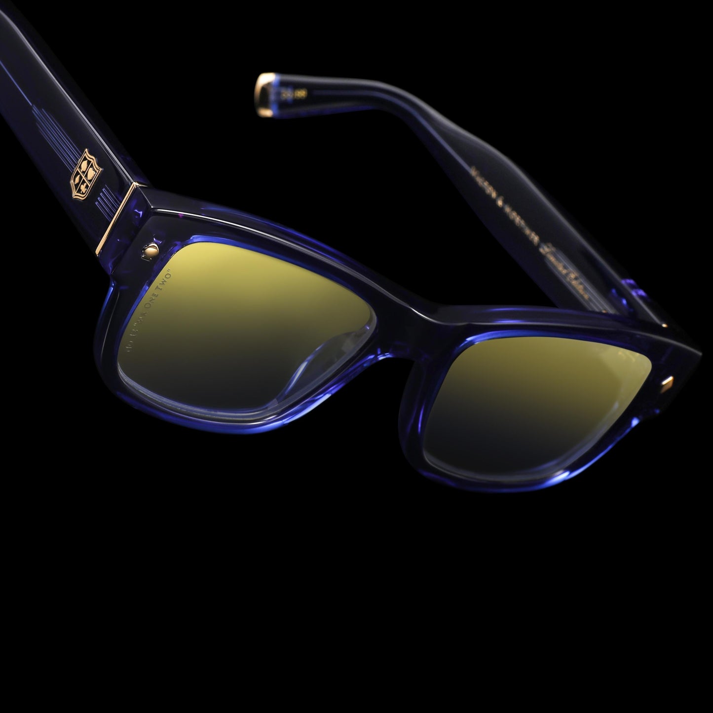 Walton & Mortimer® NO. 12: " Mr.One Two" Midnight Blue Limited Edition Photochromic Sunglasses