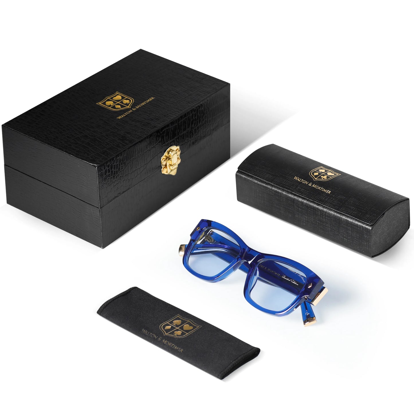 Walton & Mortimer NO. 12: " Mr.One Two" Midnight Blue Limited Edition Photochromic Sunglasses