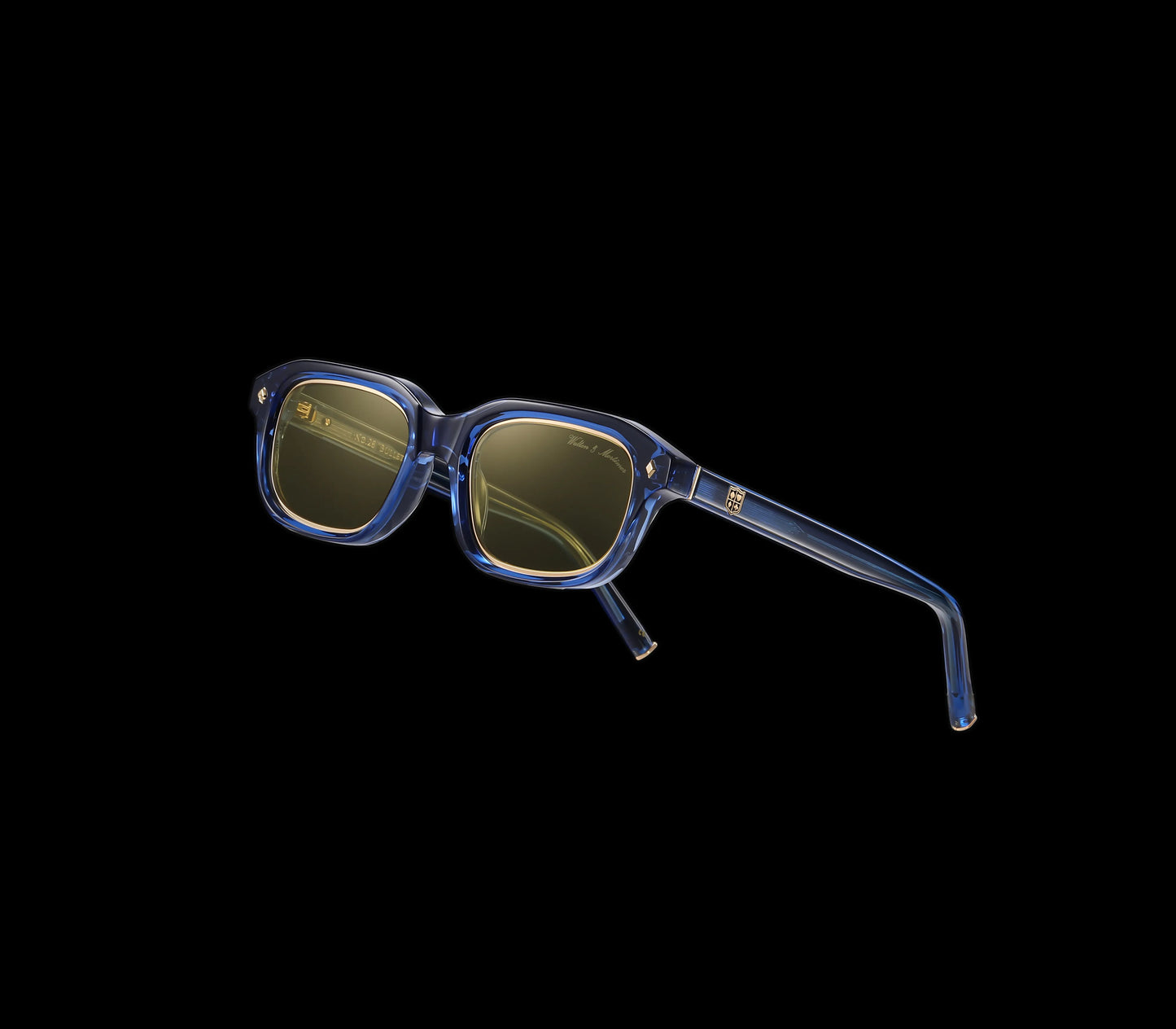 No.28 "Bulletproof" Limited Edition Sunglasses - Deep Sea Blue Color