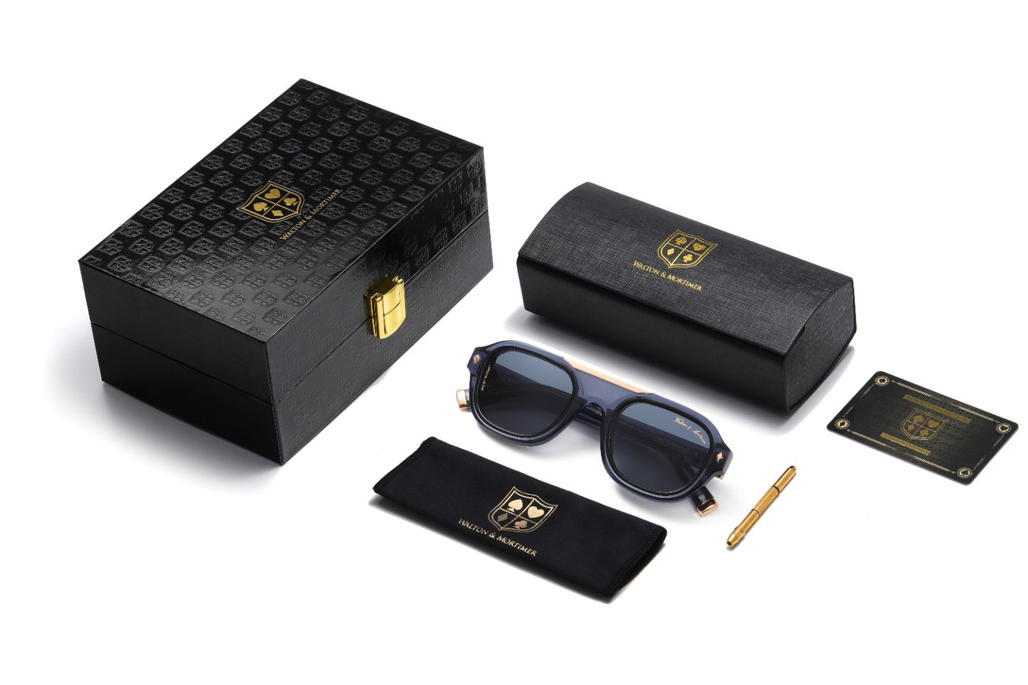 No. 45 "Micro" Limited Edition Sunglasses - Indigo Blue Color