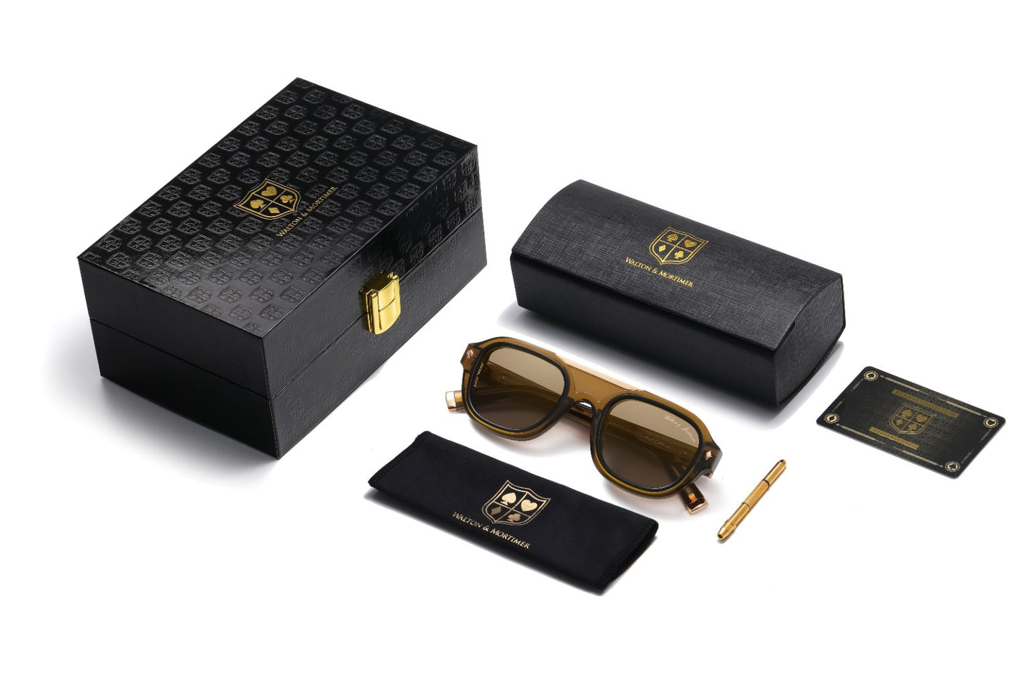 No. 45 "Micro" Limited Edition Sunglasses - Amber Brown Color