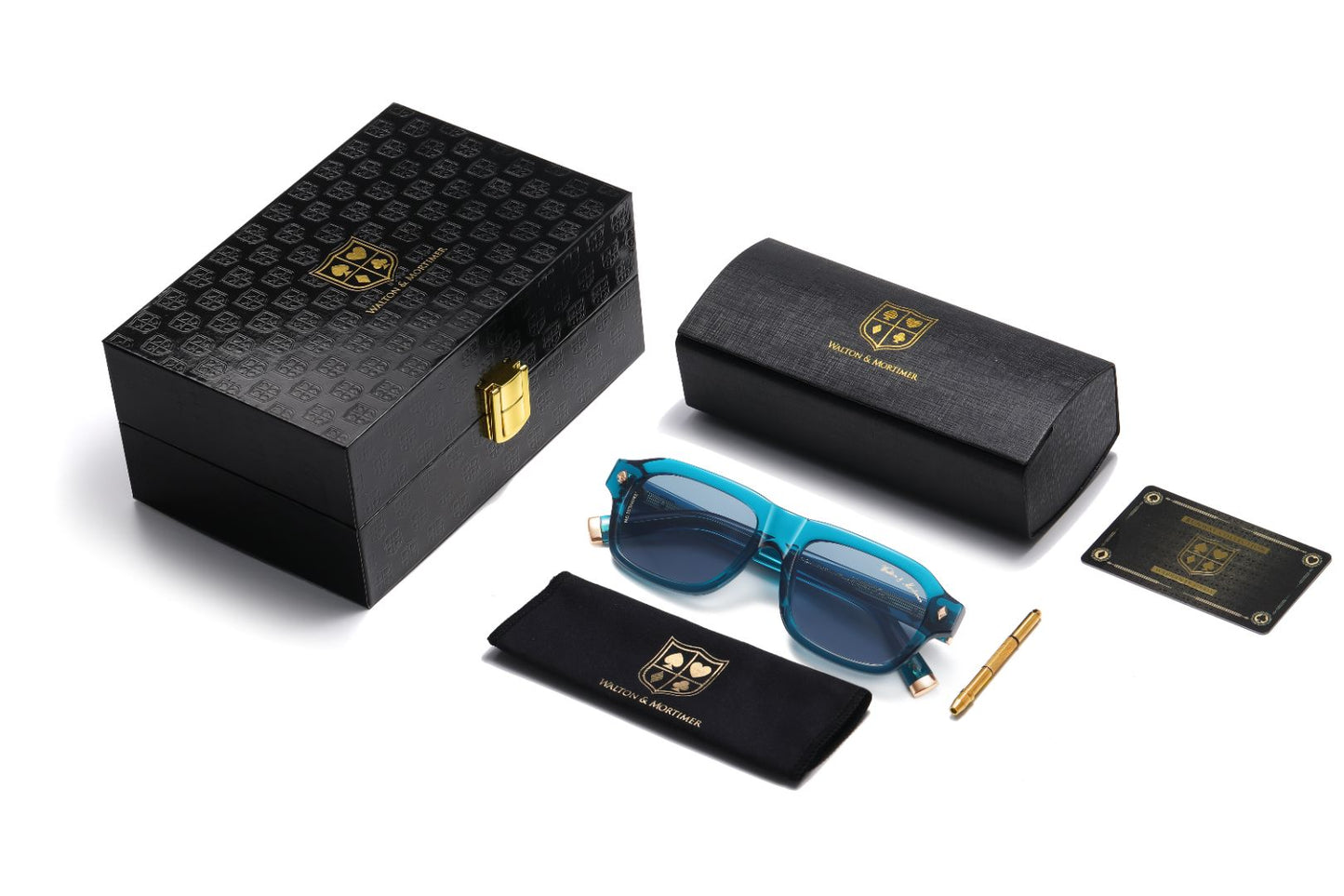 Walton & Mortimer No.70 “Smoke” – Aqua Blue Limited Edition Sunglasses
