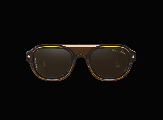 No. 45 "Micro" Limited Edition Sunglasses - Amber Brown Color