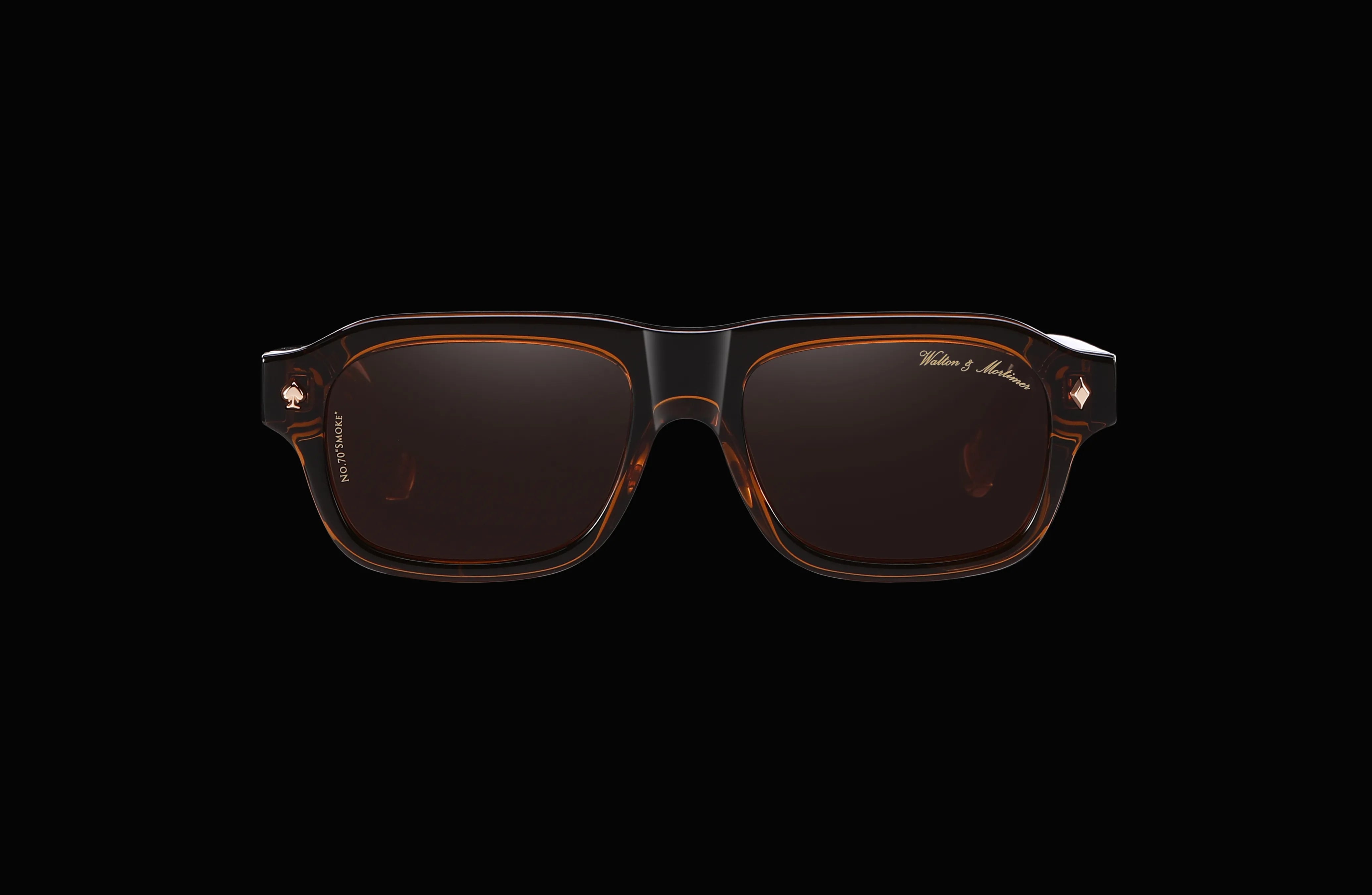 Walton & Mortimer No.70 “Smoke” – Amber Brown Limited Edition Sunglasses