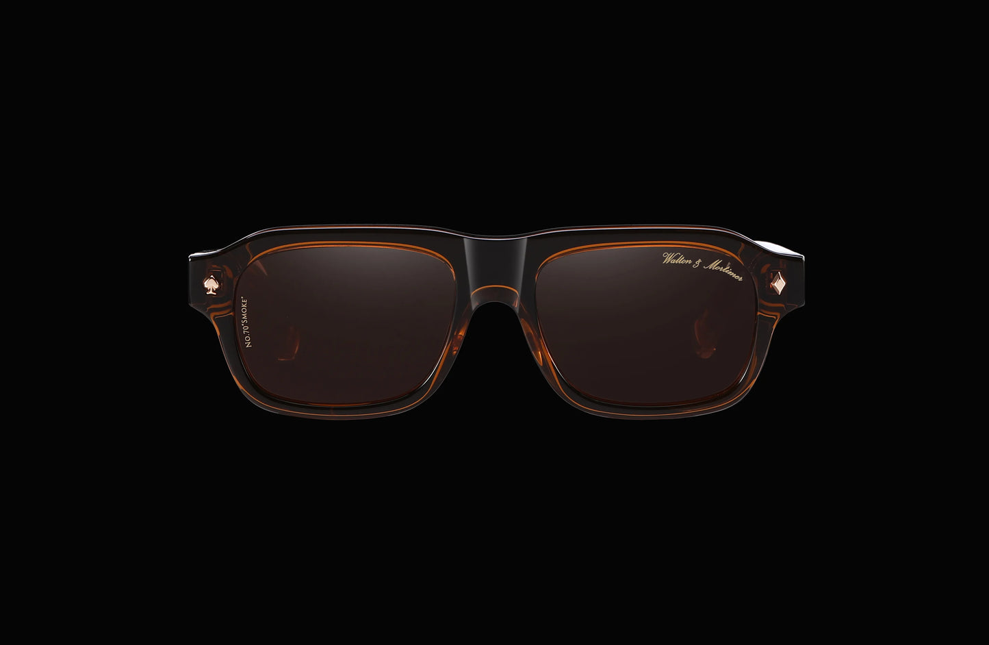 Walton & Mortimer No.70 “Smoke” – Amber Brown Limited Edition Sunglasses