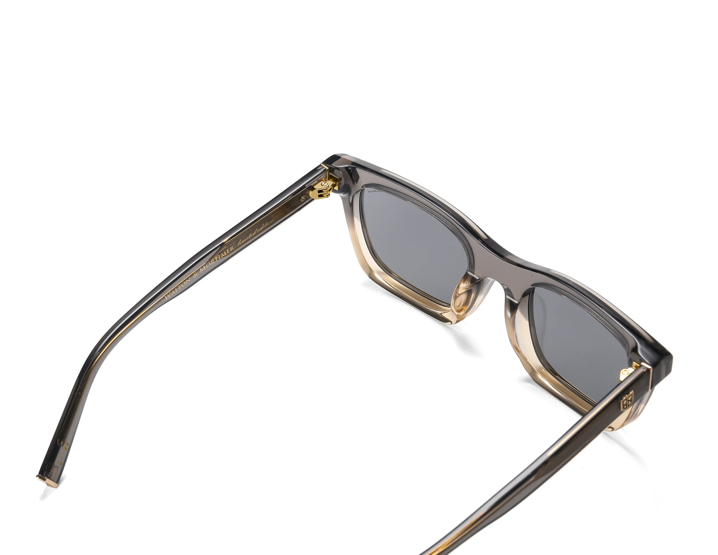 Walton & Mortimer NO. 54: "Inferno" Transparent Gray Sunglasses
