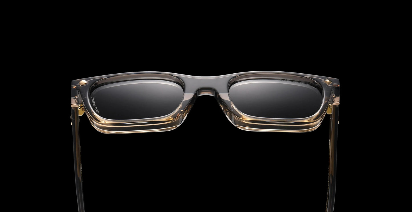 Walton & Mortimer NO. 54: "Inferno" Transparent Gray Sunglasses