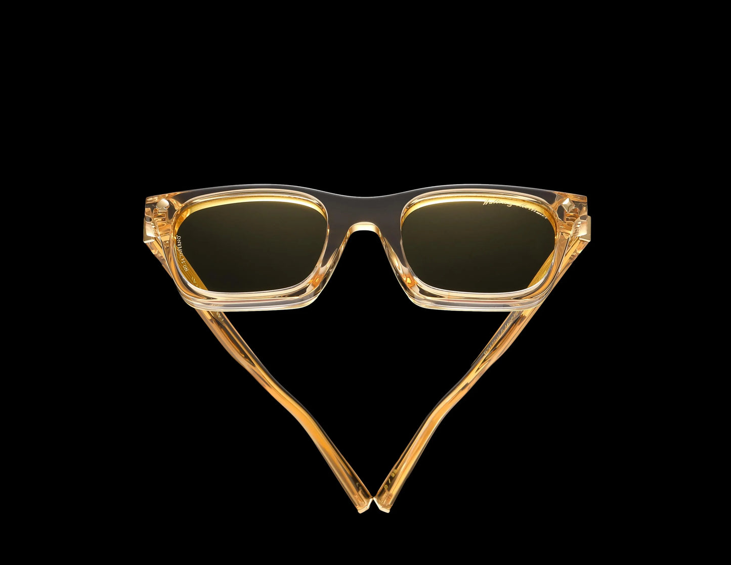 Walton & Mortimer NO. 54: "Inferno" Champagne Shimmer Sunglasses