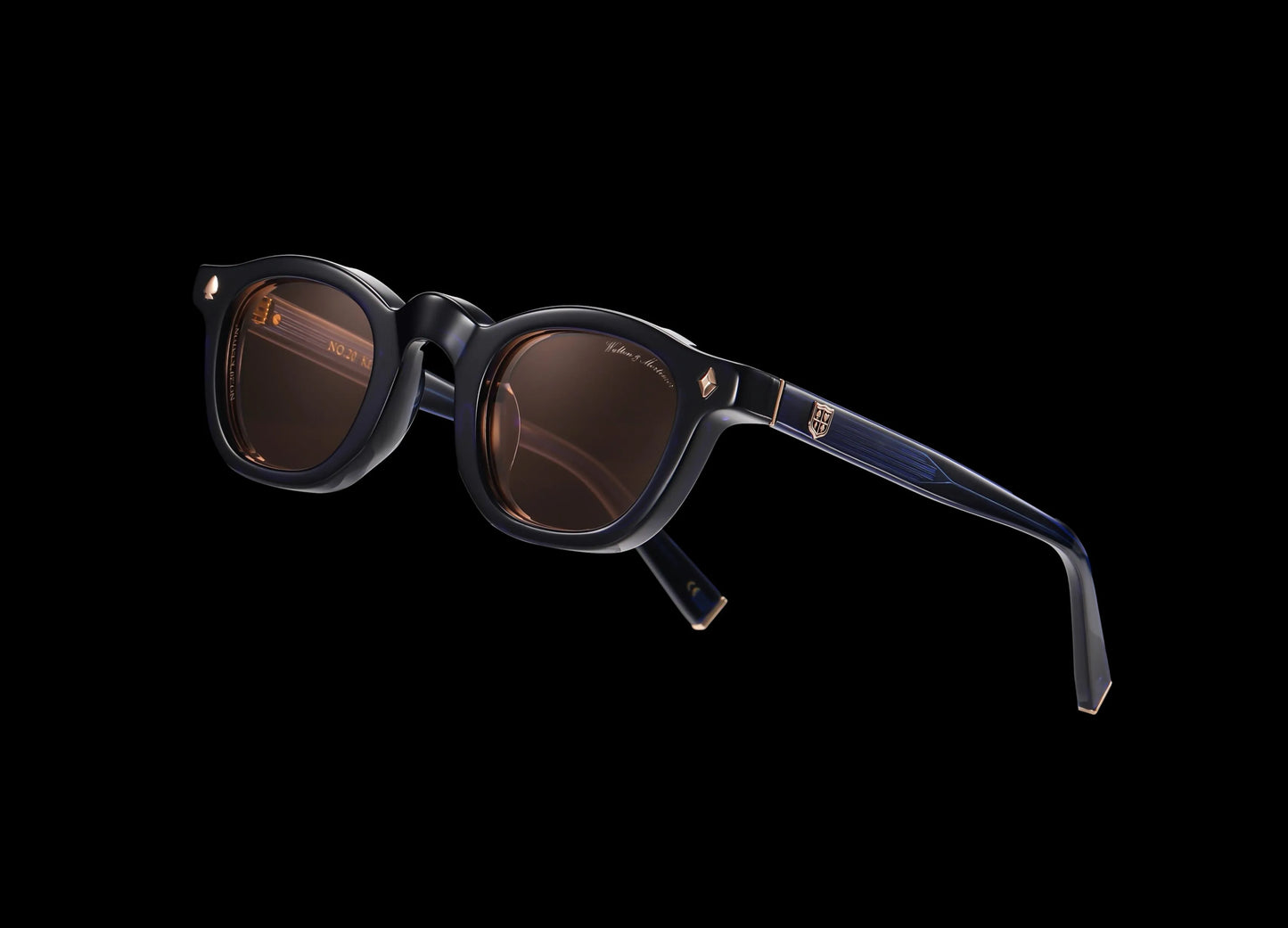 Walton & Mortimer NO. 20 "Keaton" Midnight Blue Sunglasses