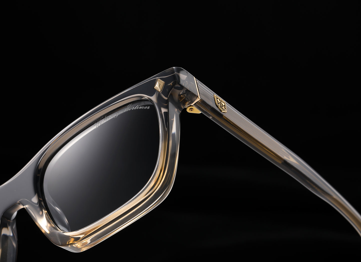Walton & Mortimer® NO. 54: " Inferno" Transparant Gray Sunglasses