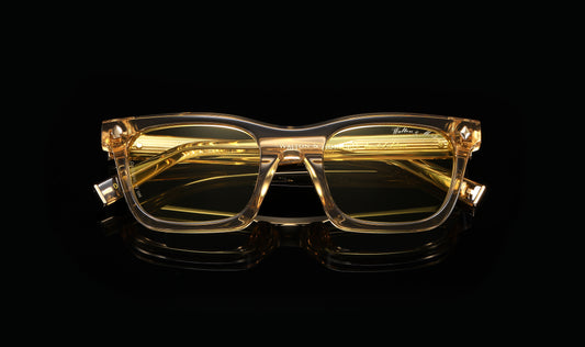 Walton & Mortimer NO. 54: "Inferno" Champagne Shimmer Sunglasses