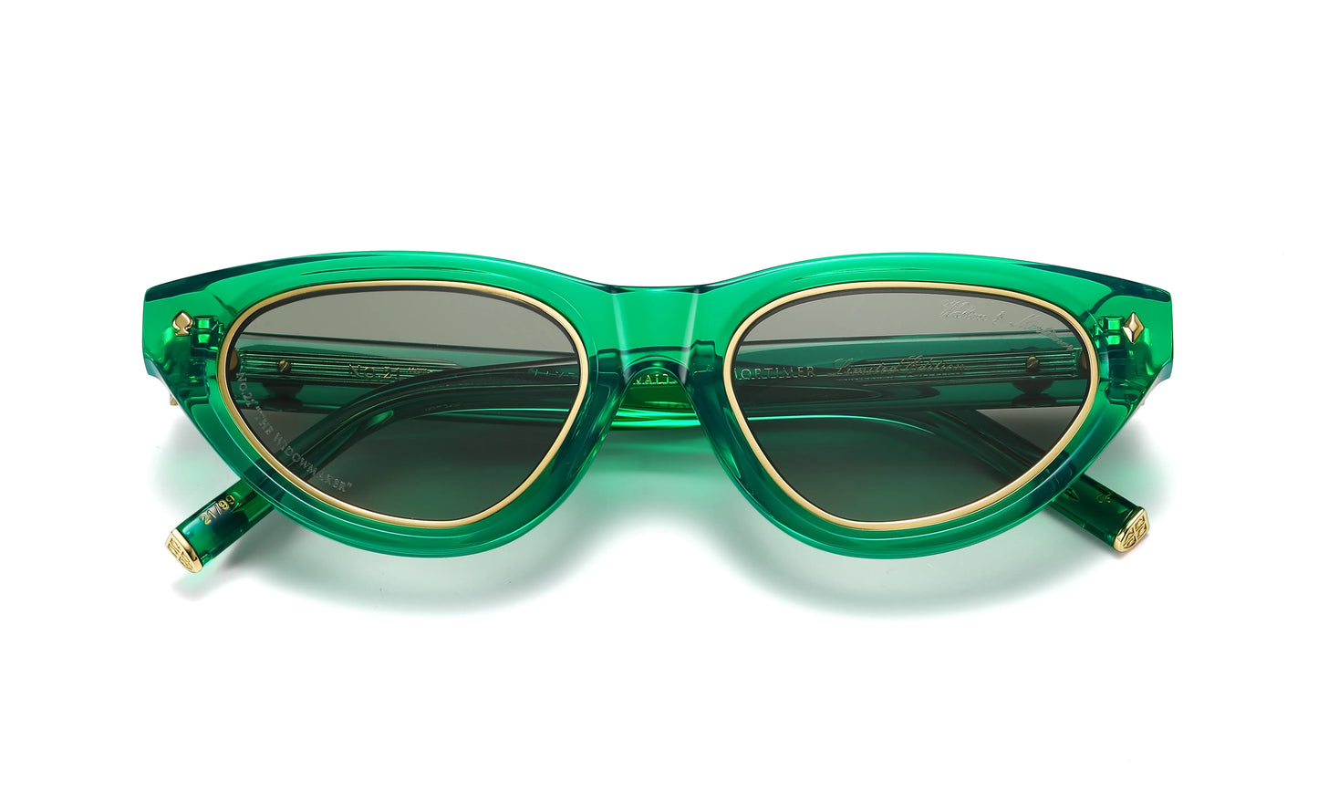 Walton & Mortimer NO. 21 “The Widowmaker” Poison Green Limited Edition Sunglasses