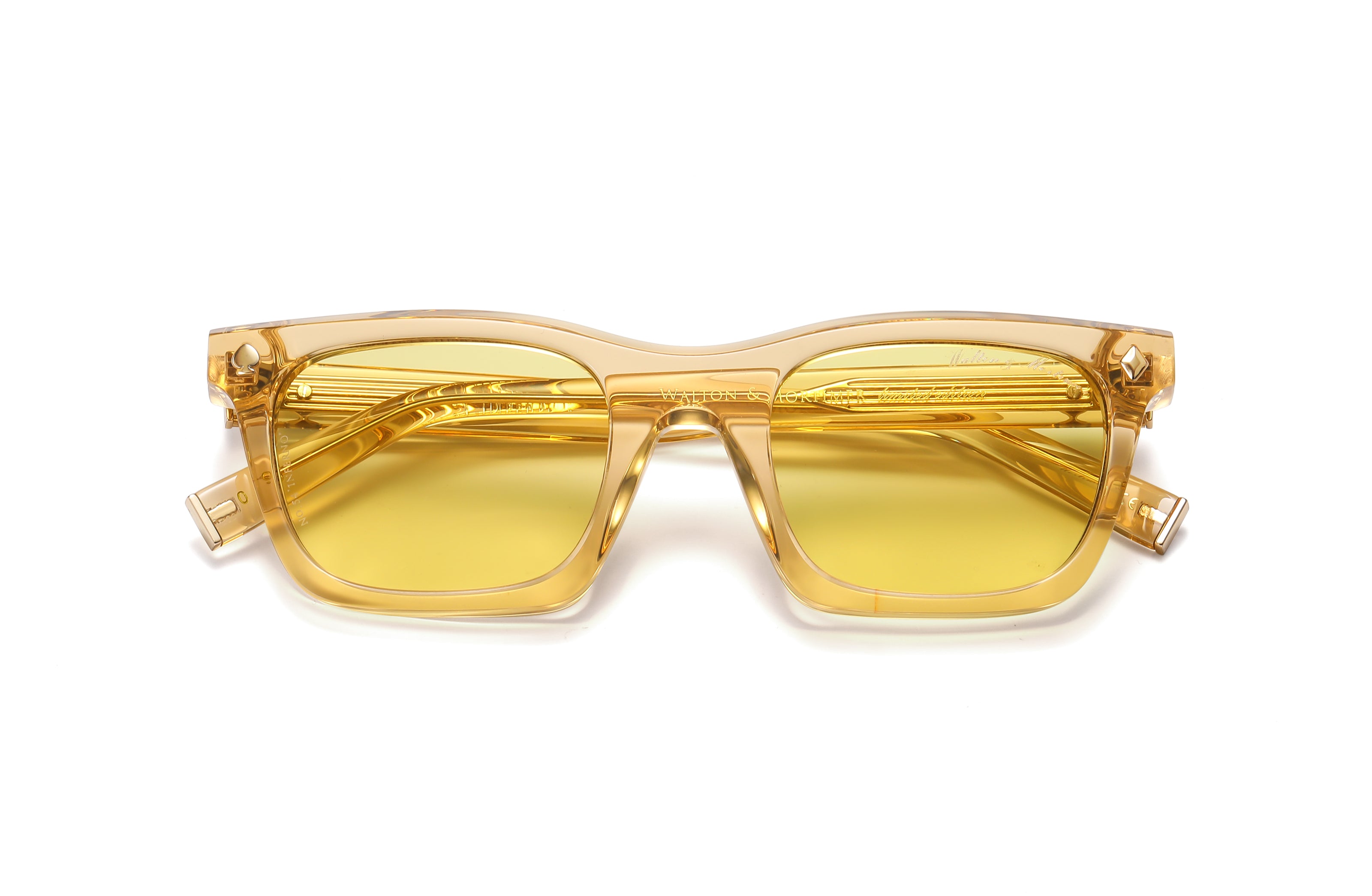luxury gold transparent glasses