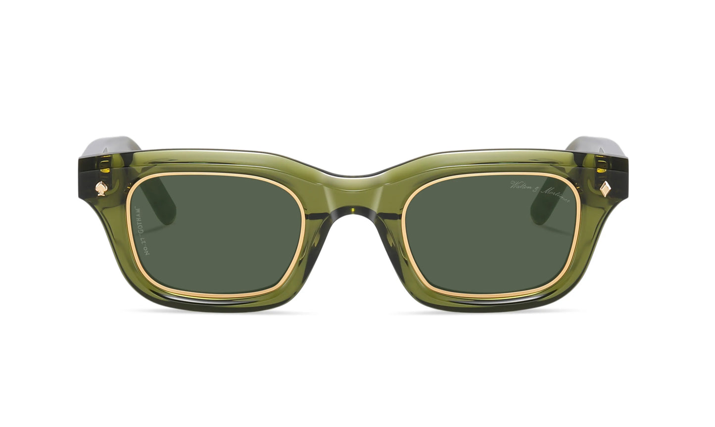 No.27 "Gotham" Limited Edition Sunglasses - Bosco Green Color