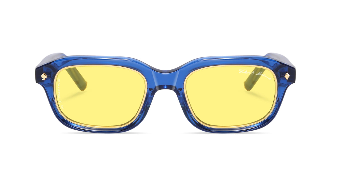 No.28 "Bulletproof" Limited Edition Sunglasses - Deep Sea Blue Color
