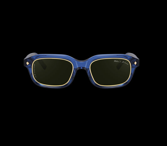 No.28 "Bulletproof" Limited Edition Sunglasses - Deep Sea Blue Color