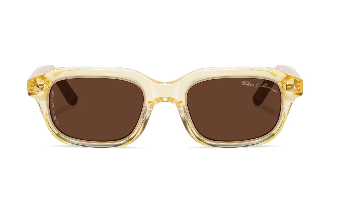No.28 "Bulletproof" Limited Edition Sunglasses - Champagne Mist Color