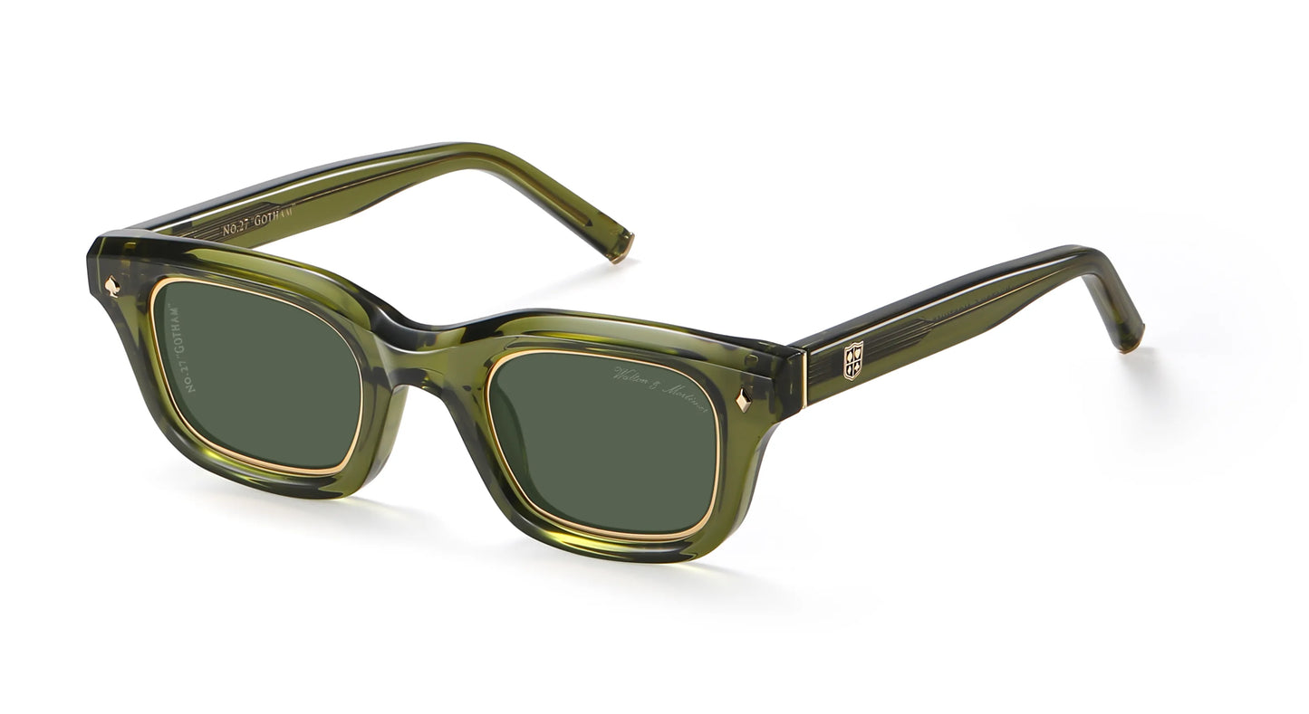 No.27 "Gotham" Limited Edition Sunglasses - Bosco Green Color