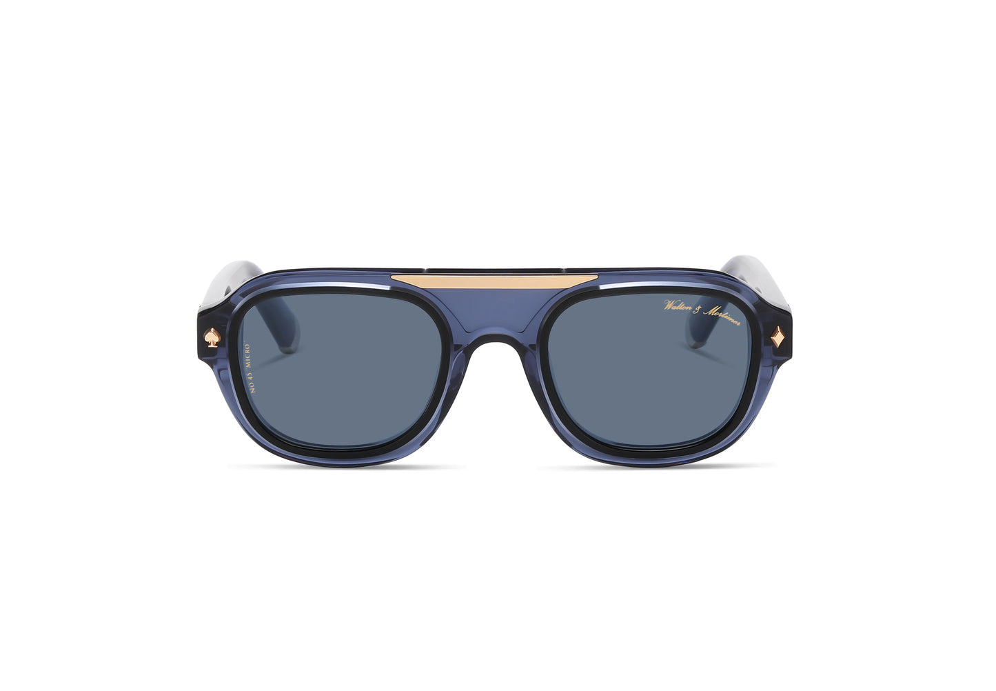 No. 45 "Micro" Limited Edition Sunglasses - Indigo Blue Color