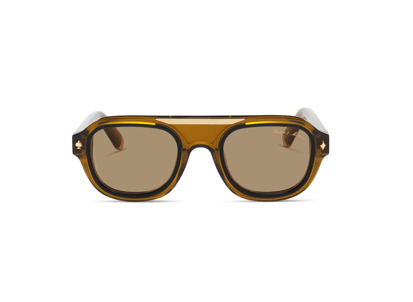 No. 45 "Micro" Limited Edition Sunglasses - Amber Brown Color