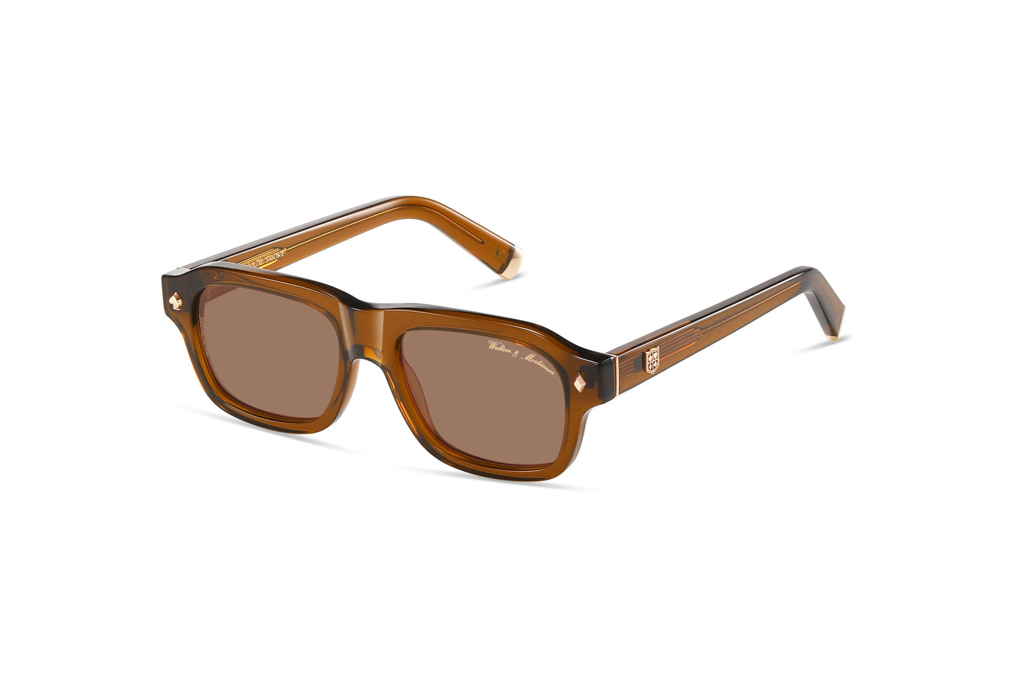 Walton & Mortimer No.70 “Smoke” – Amber Brown Limited Edition Sunglasses