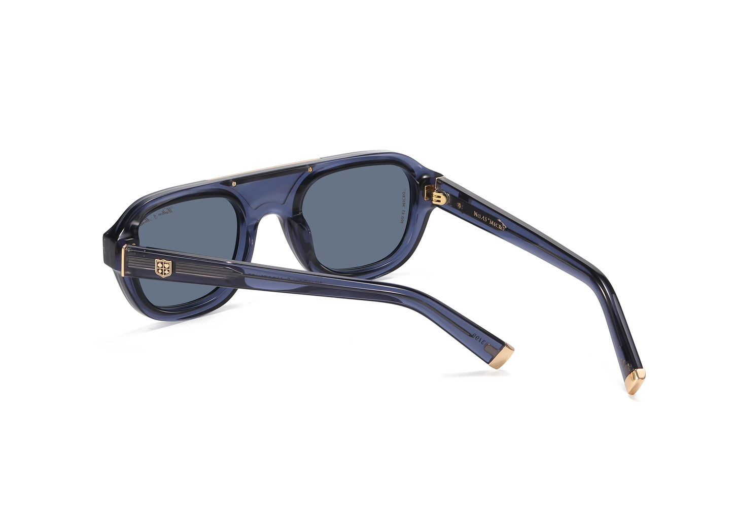 No. 45 "Micro" Limited Edition Sunglasses - Indigo Blue Color