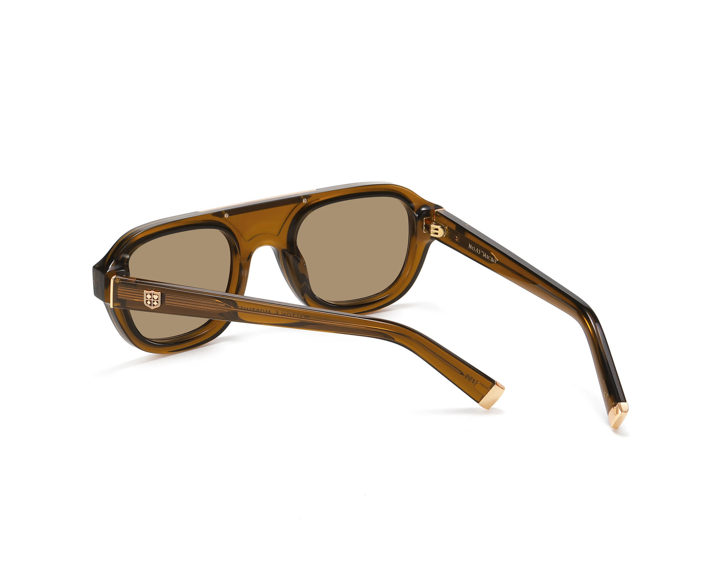 No. 45 "Micro" Limited Edition Sunglasses - Amber Brown Color