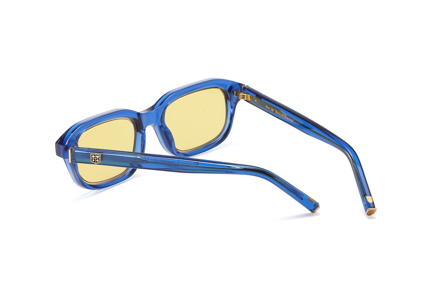 No.28 "Bulletproof" Limited Edition Sunglasses - Deep Sea Blue Color