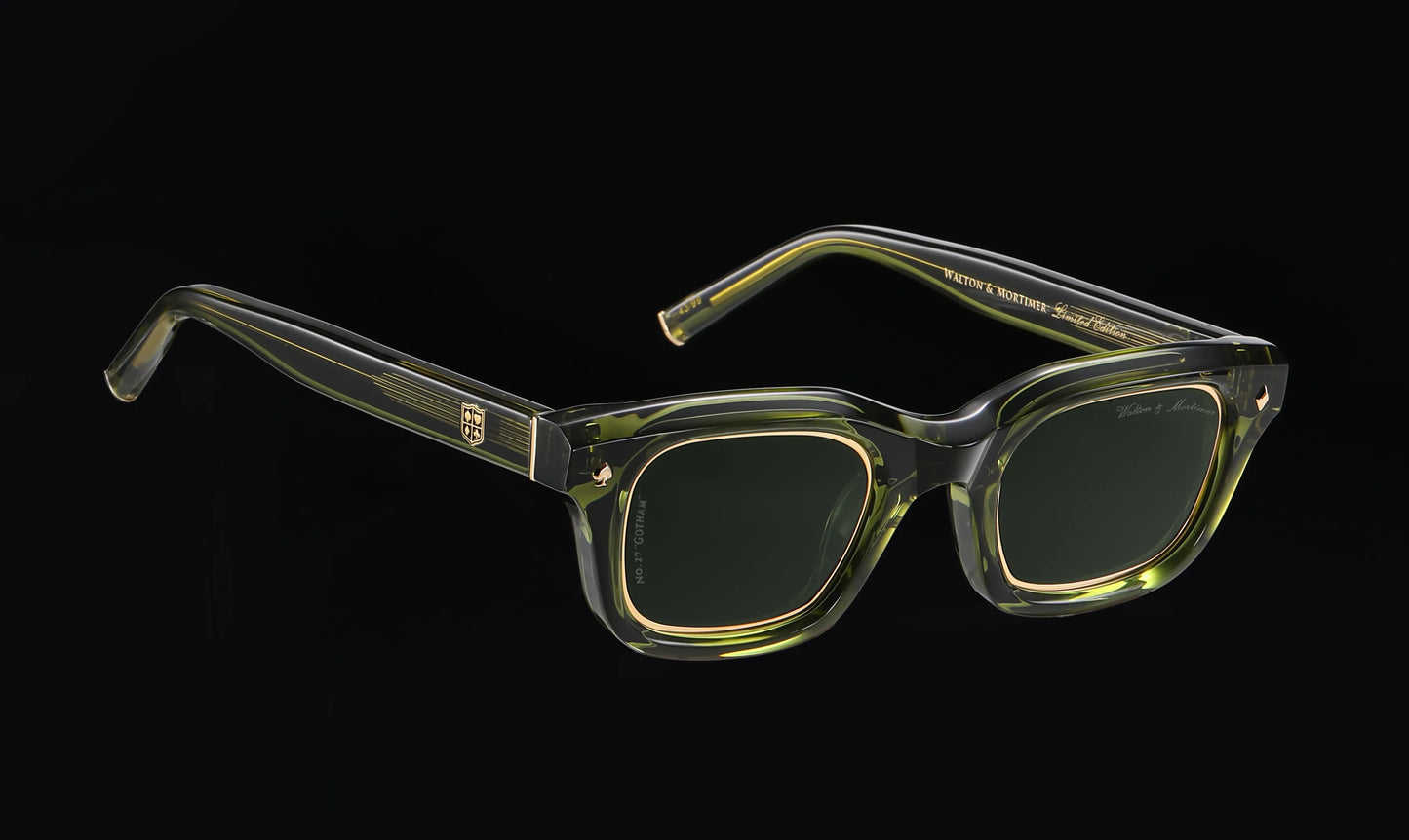 No.27 "Gotham" Limited Edition Sunglasses - Bosco Green Color